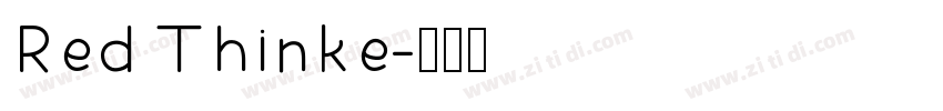 Red Thinke字体转换